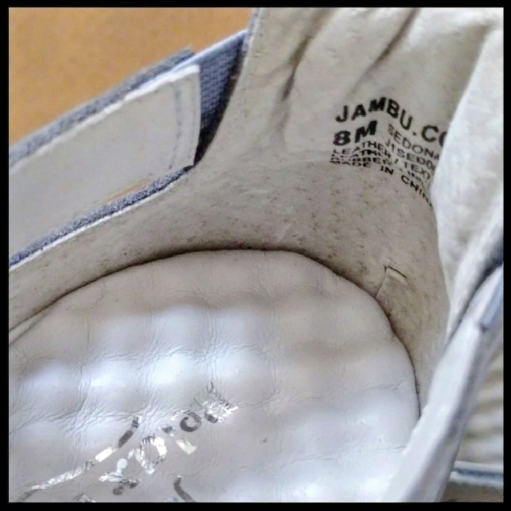 Jambu Sedona sandals in light blue, size 8M NIB - Picture 4 of 6